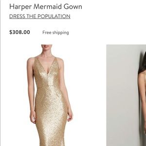 Dress the population Harper mermaid dress